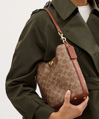 ＜COACH＞ウィロウ　ソフト　バケット　バッグ　１９・シグネチャー　キャンバス